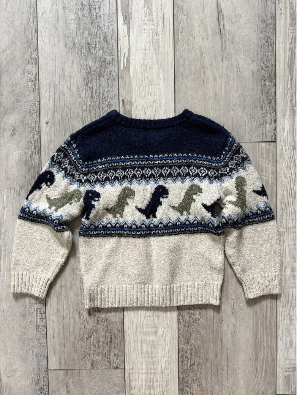 Cat & Jack Multicolored Boy's Dinosaur sweater size 5T